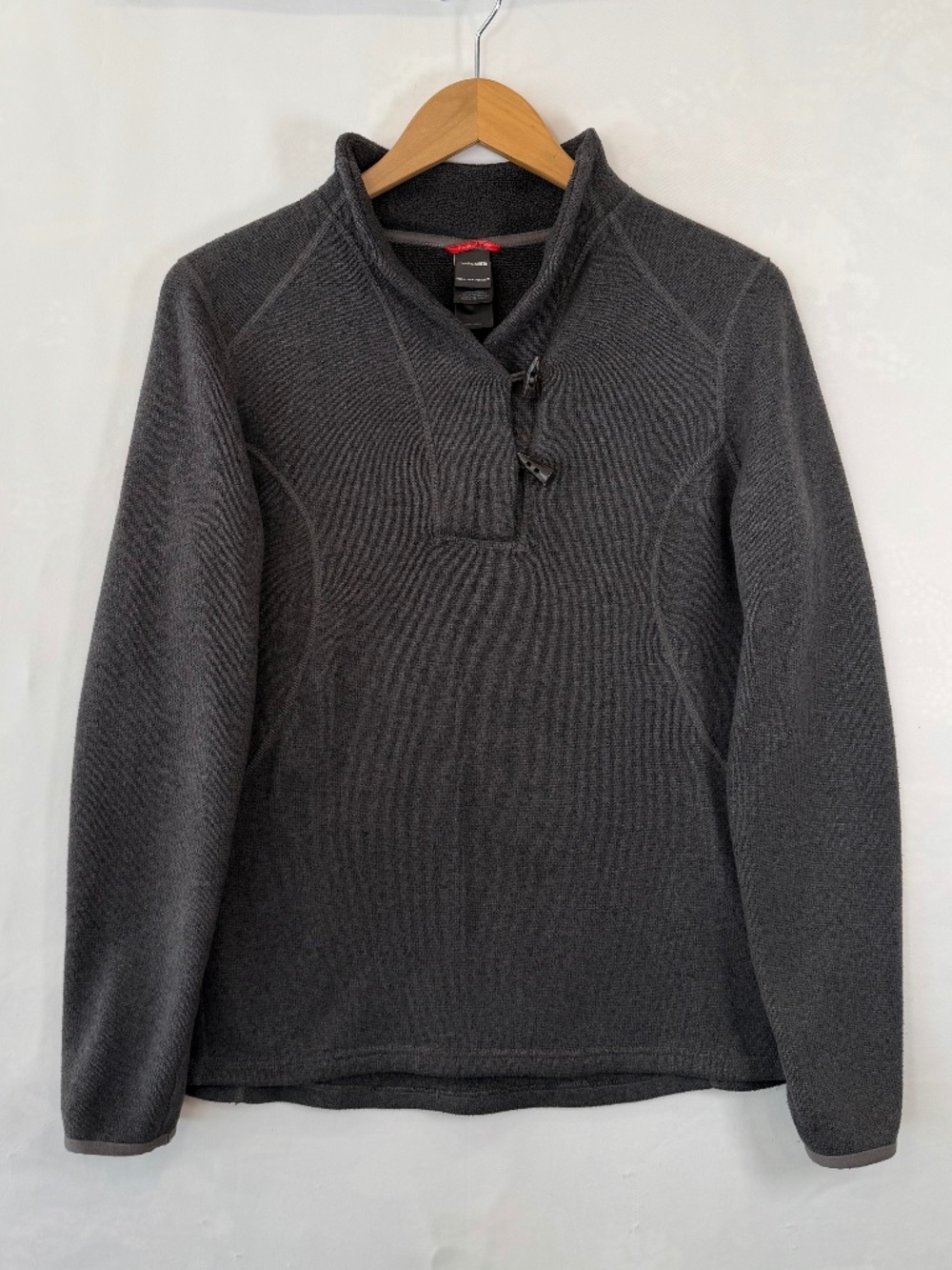 The North Face Wmn's LG Dark Grey Crescent Ridge Shawl Collar‎ Fleece Pullover